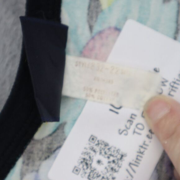 Lee Shirt Womens 2XL Multicolor Floral Short Sleeve Round Neck Casual Outwear - Picture 3 of 16